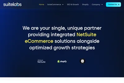 Screenshot of the SuiteLabs homepage