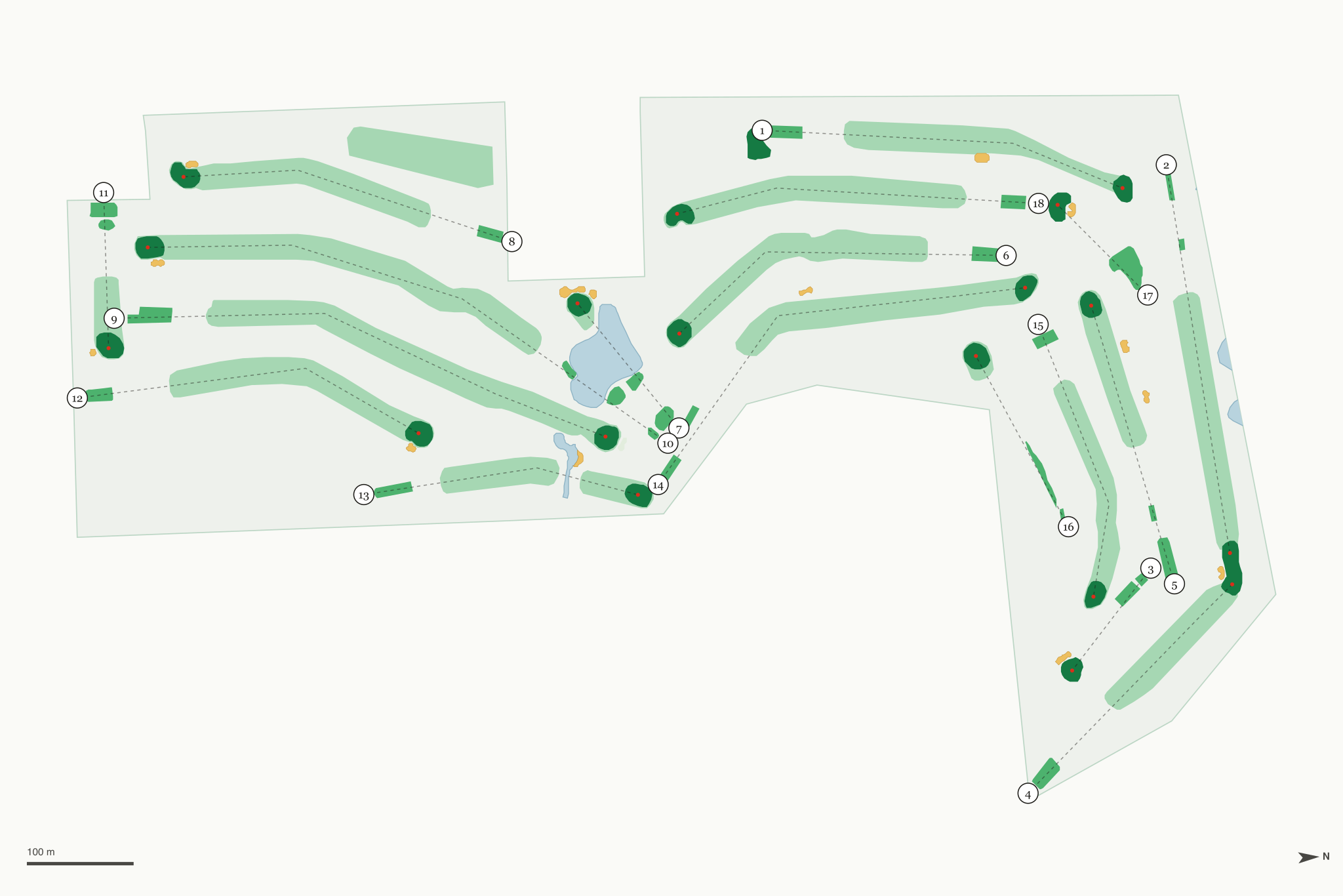 Map of Songbird Hills Golf Club