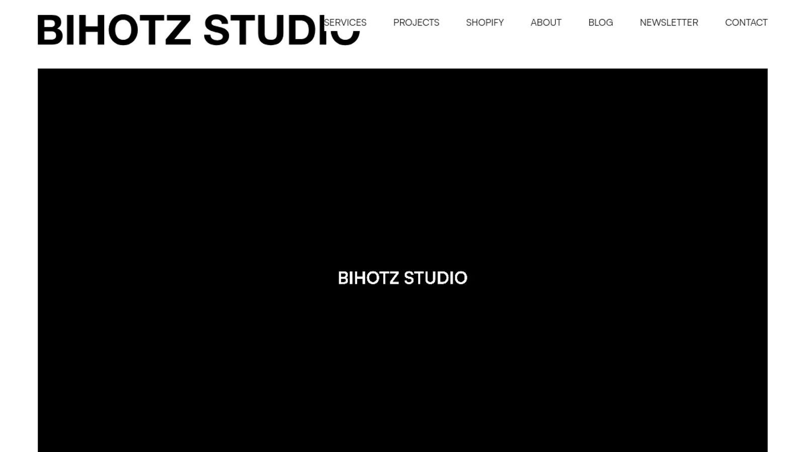 Screenshot of the Bihotz Studio SL homepage