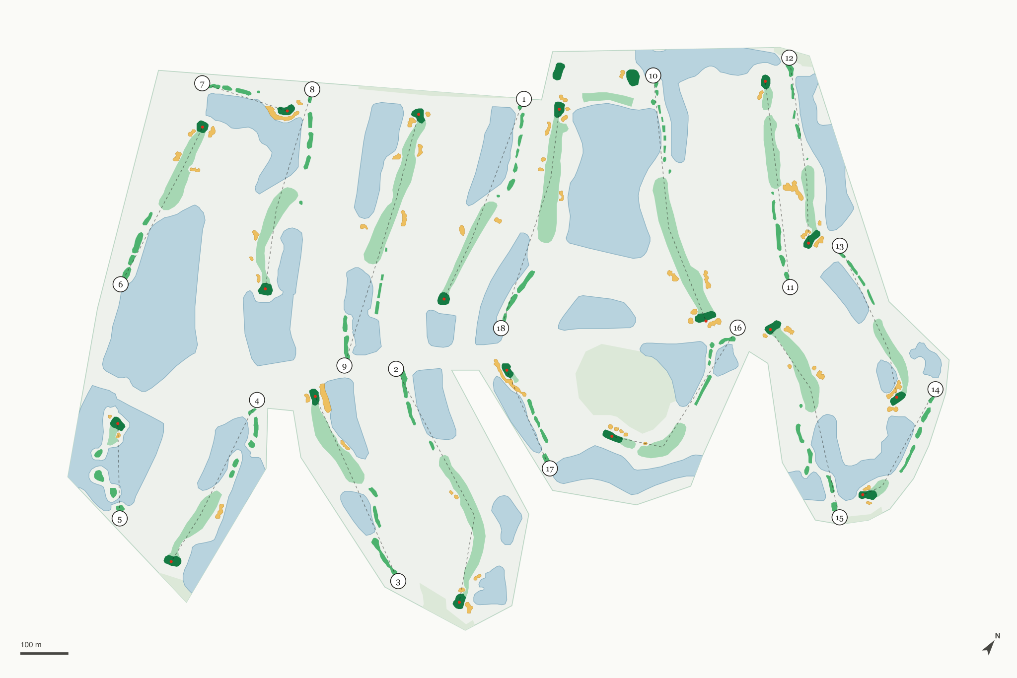 Map of Stoneybrook Golf Club