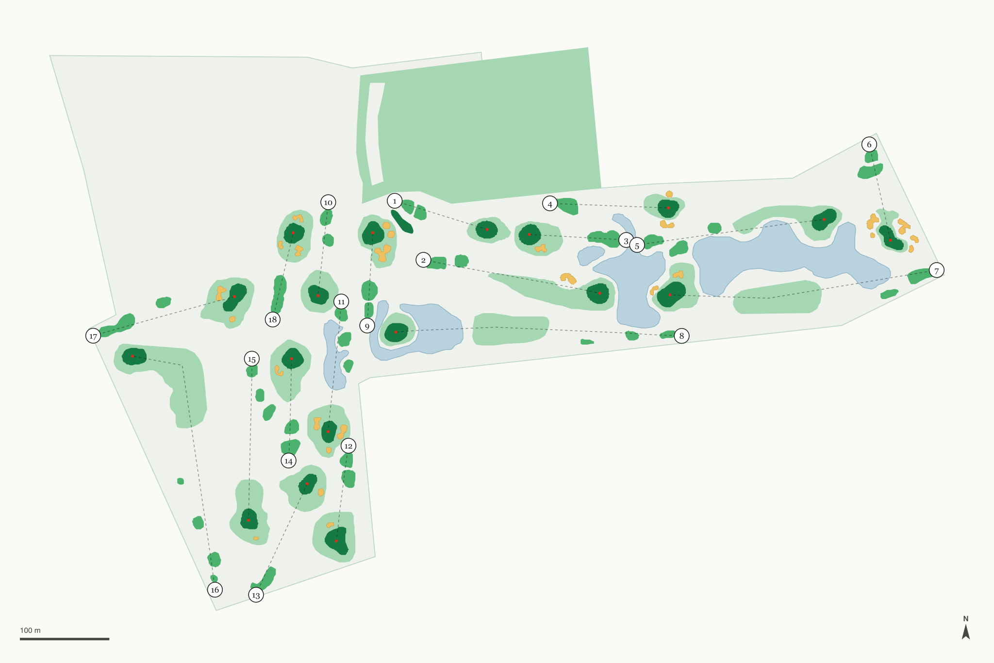Map of Pheasant Run Golf Course