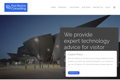 Screenshot of the Rod Barlow Digital Consultancy Ltd homepage