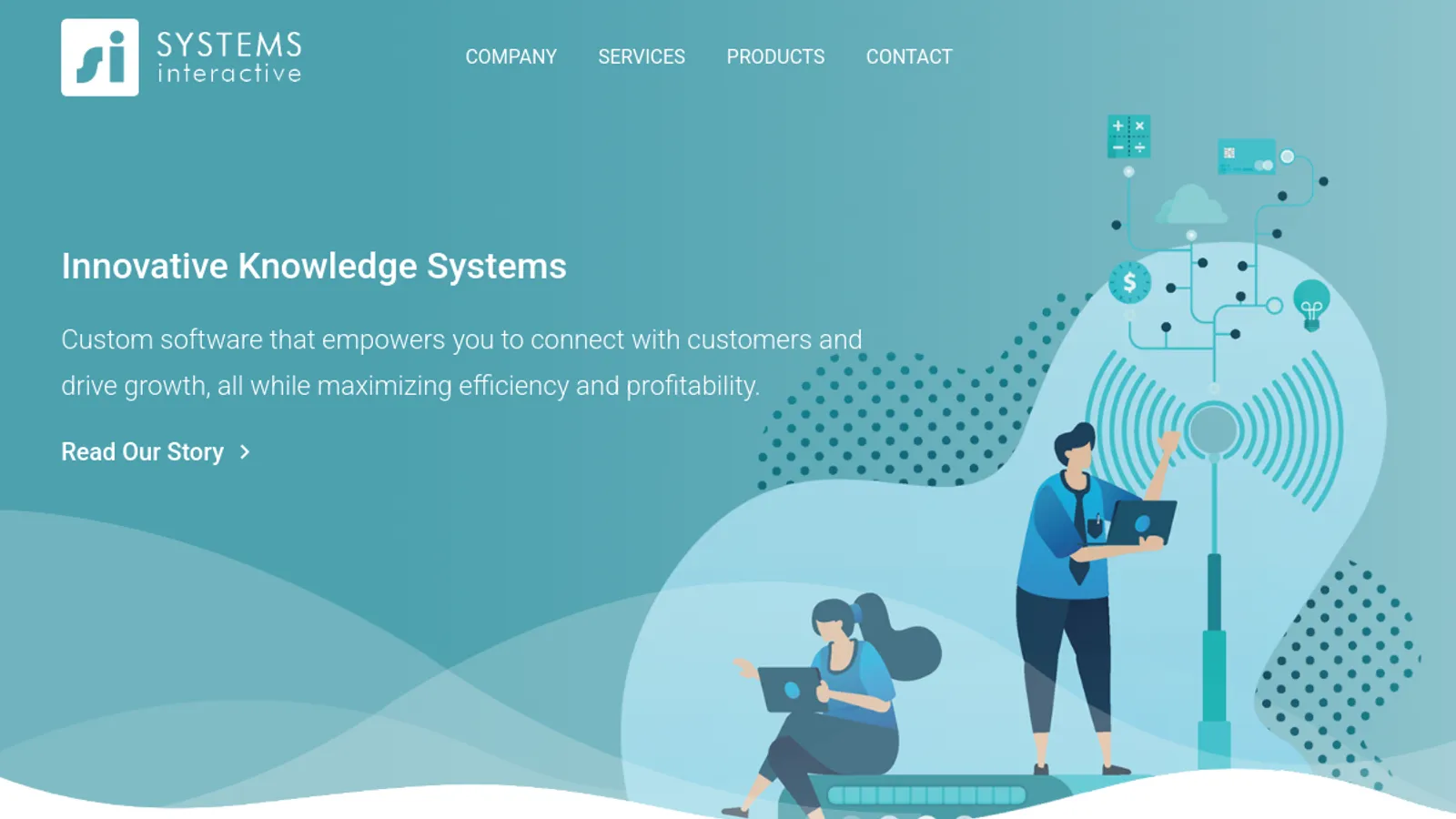 Screenshot of the Systems Interactive Inc homepage