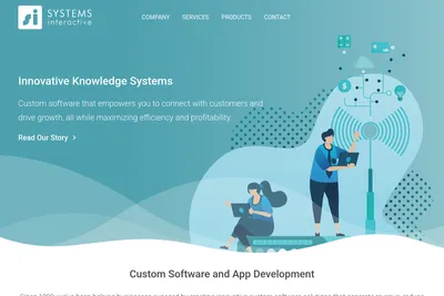 Screenshot of the Systems Interactive Inc homepage