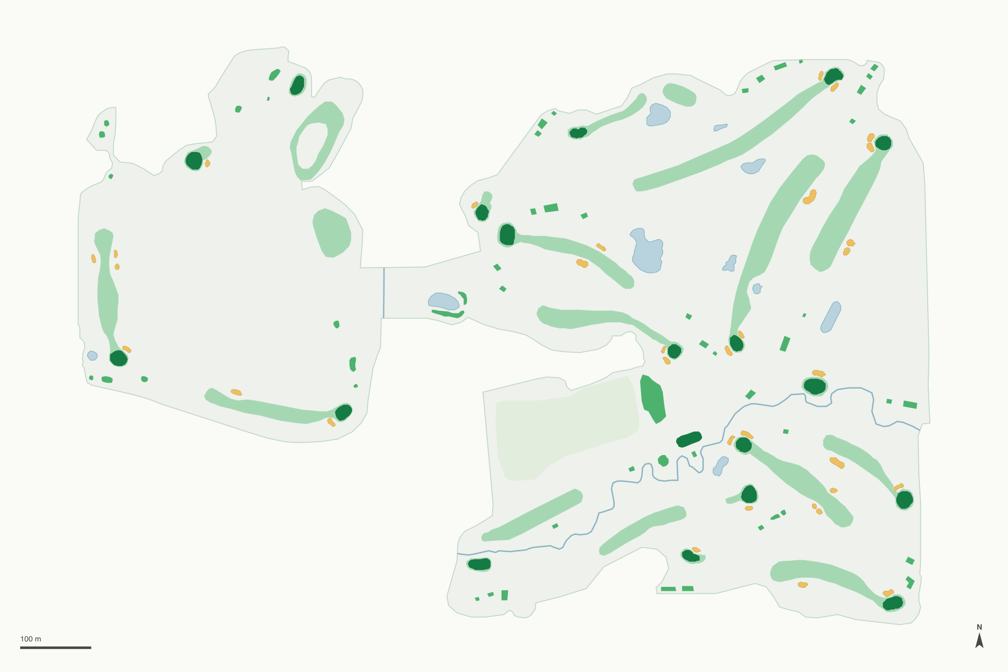 Map of Creeksbend Golf Course