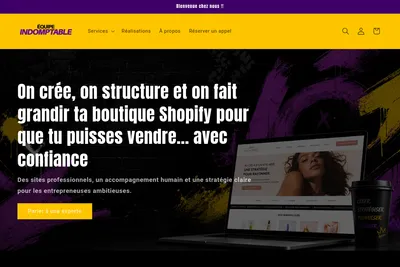 Screenshot of the L'Équipe Indomptable homepage