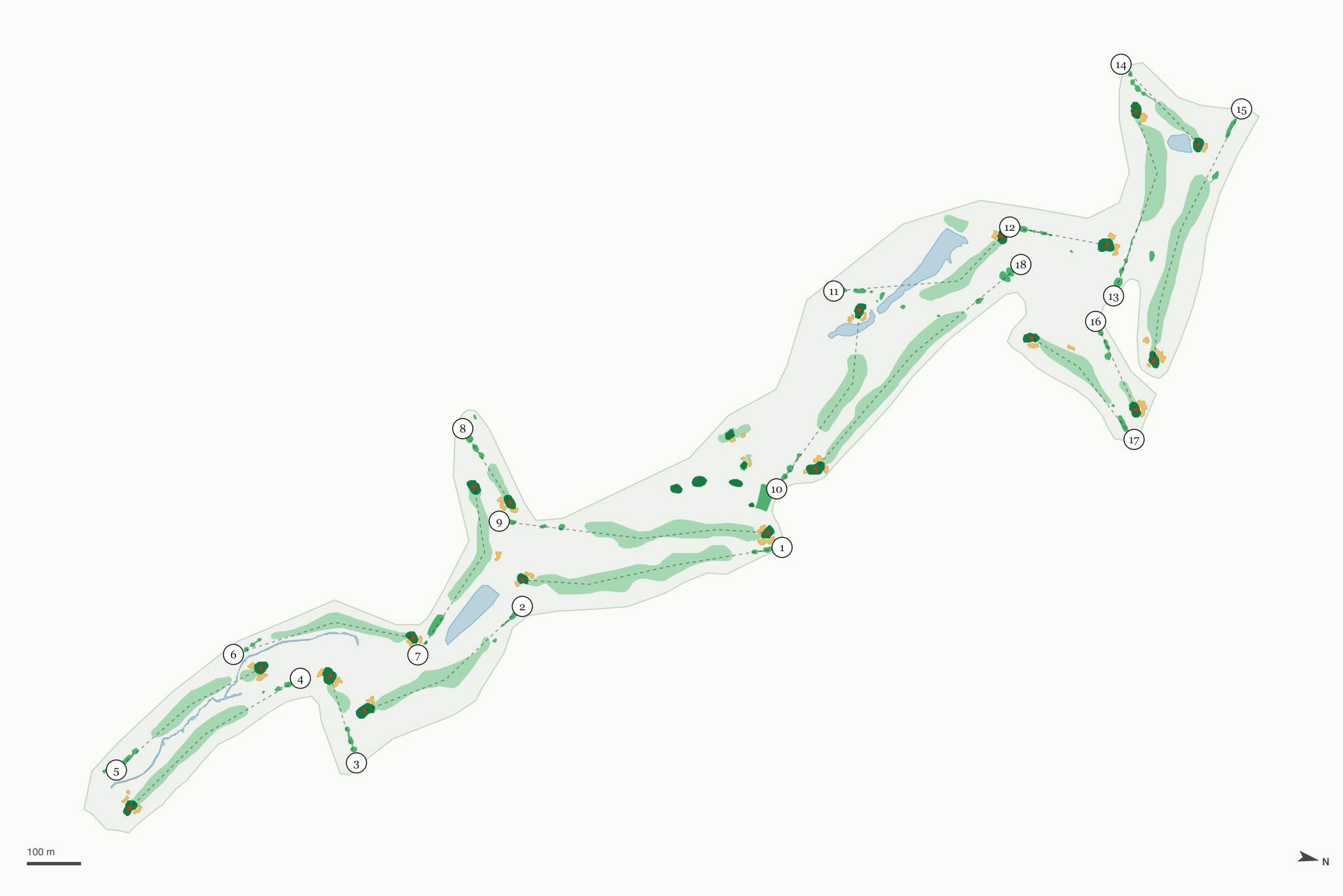 Map of The Havens Country Club