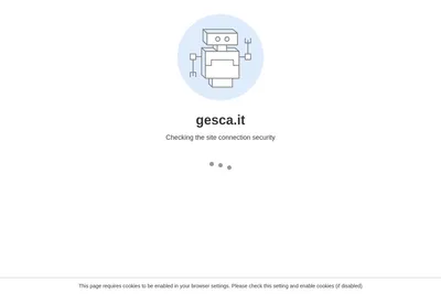 Screenshot of the Gesca homepage