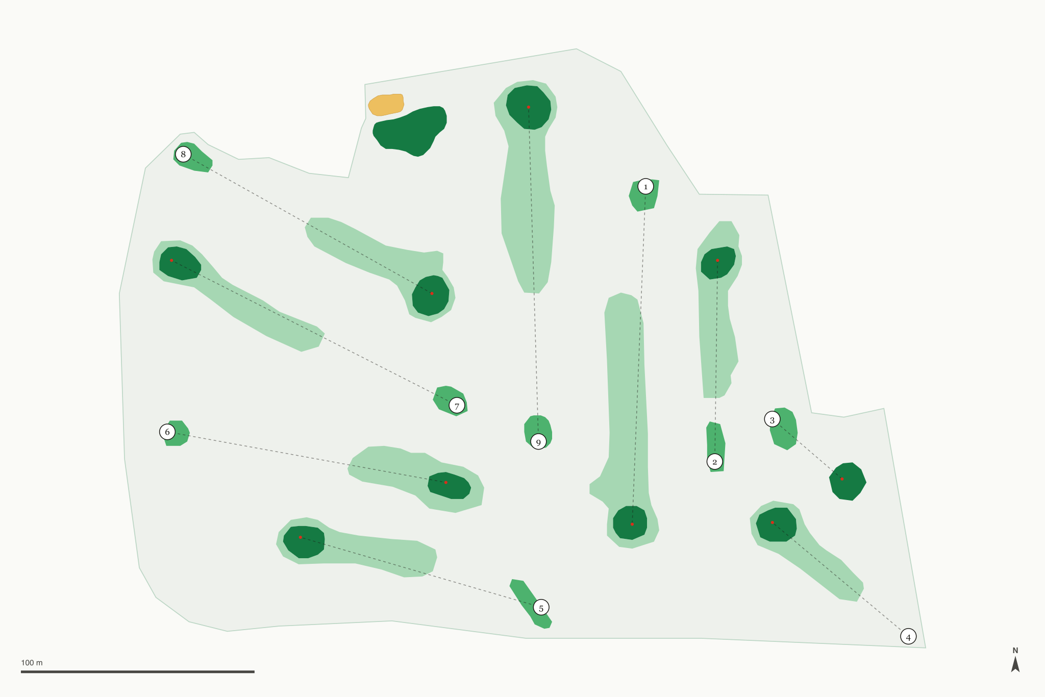 Map of Bill Wright Golf Complex at Jefferson Park
