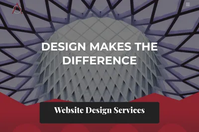 Screenshot of the AO Johnson Design homepage
