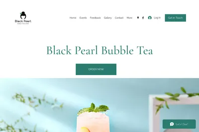 Black Pearl Bubble Tea (Smith Haven) website homepage