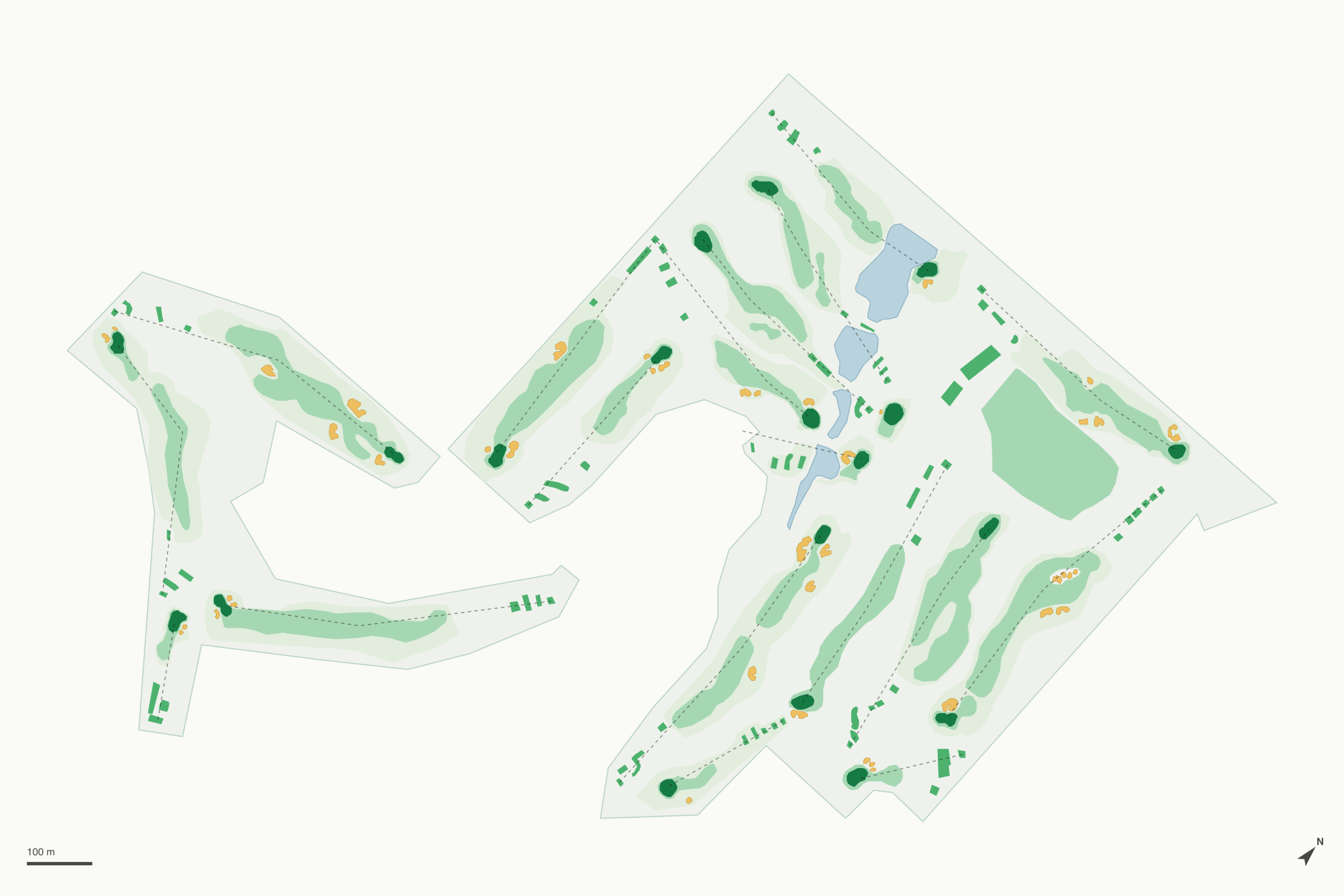 Map of Bent Tree Golf Club