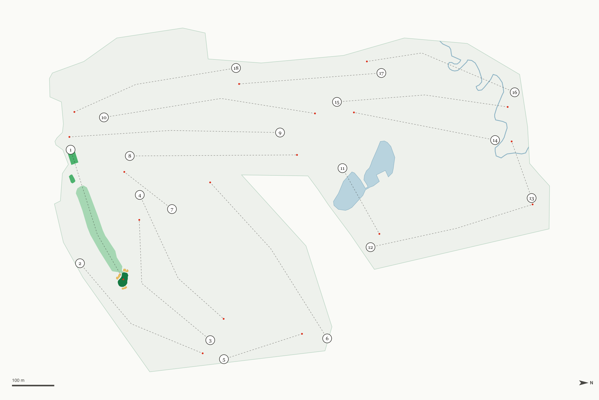 Map of Yahnundasis Golf Club