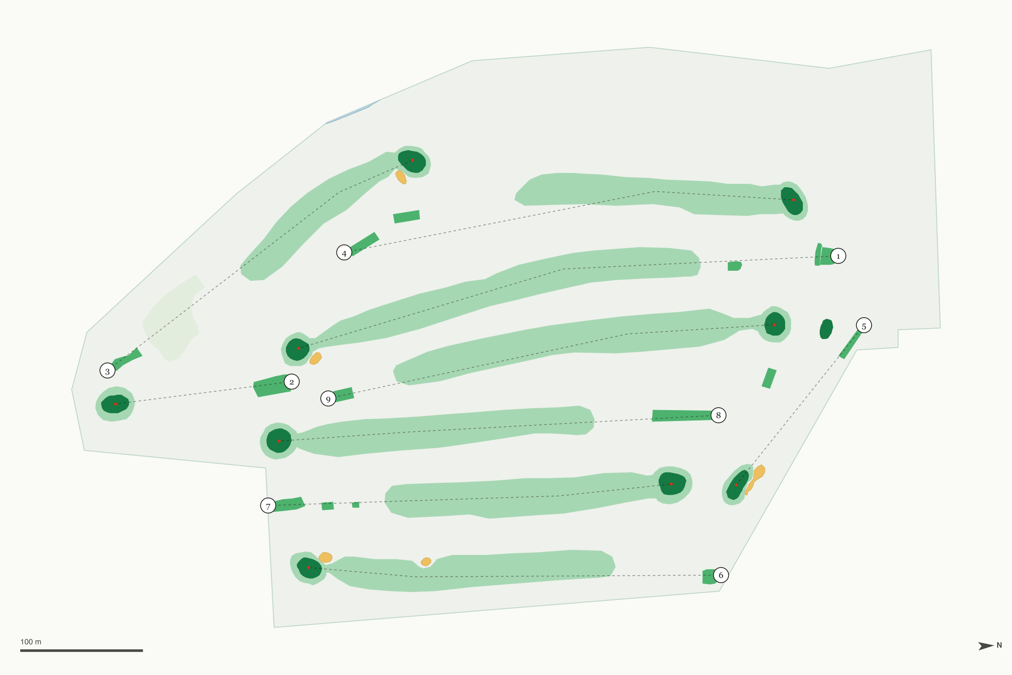 Map of Jefferson Community Golf Course