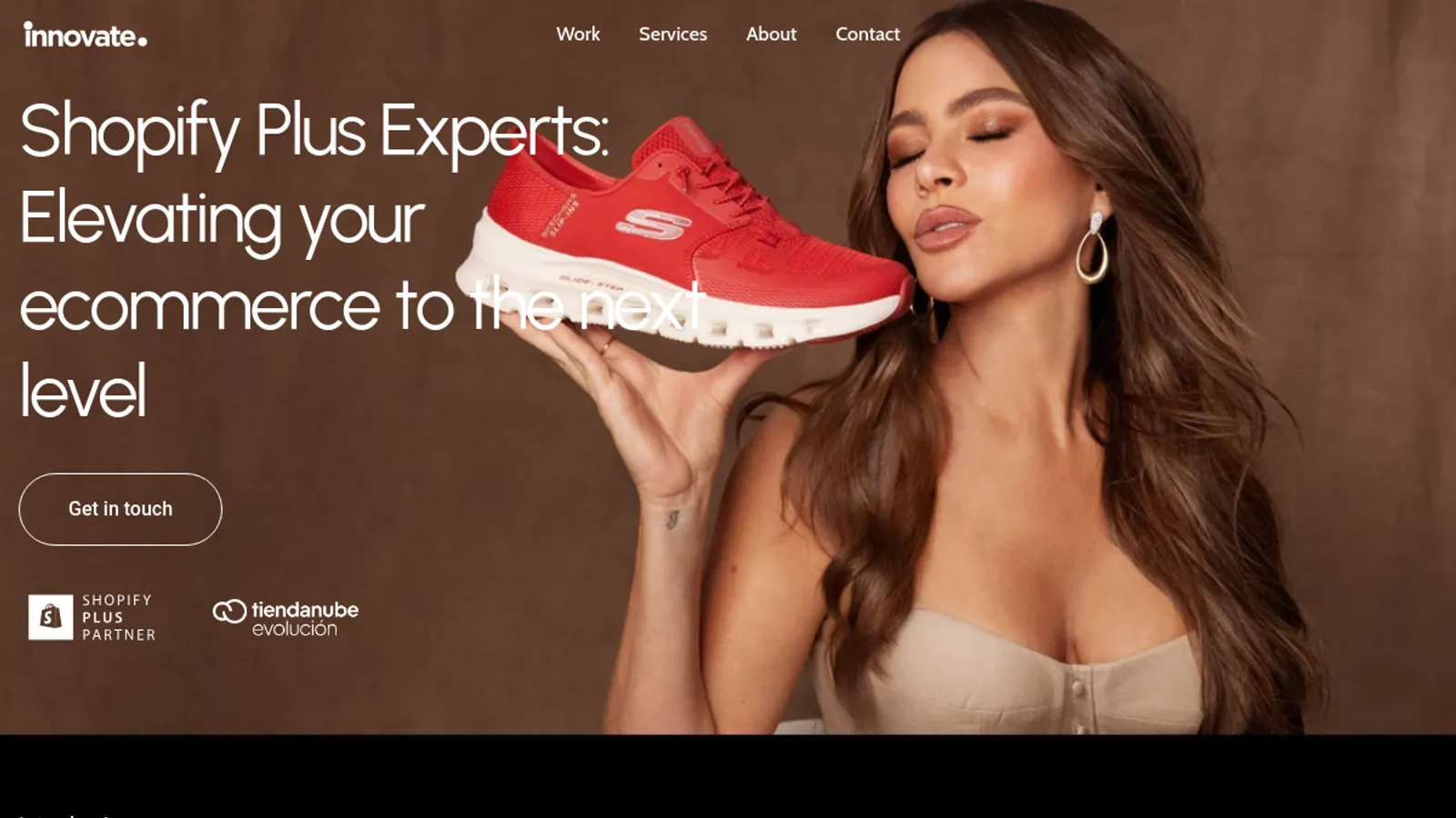 Screenshot of the Innovate Group homepage