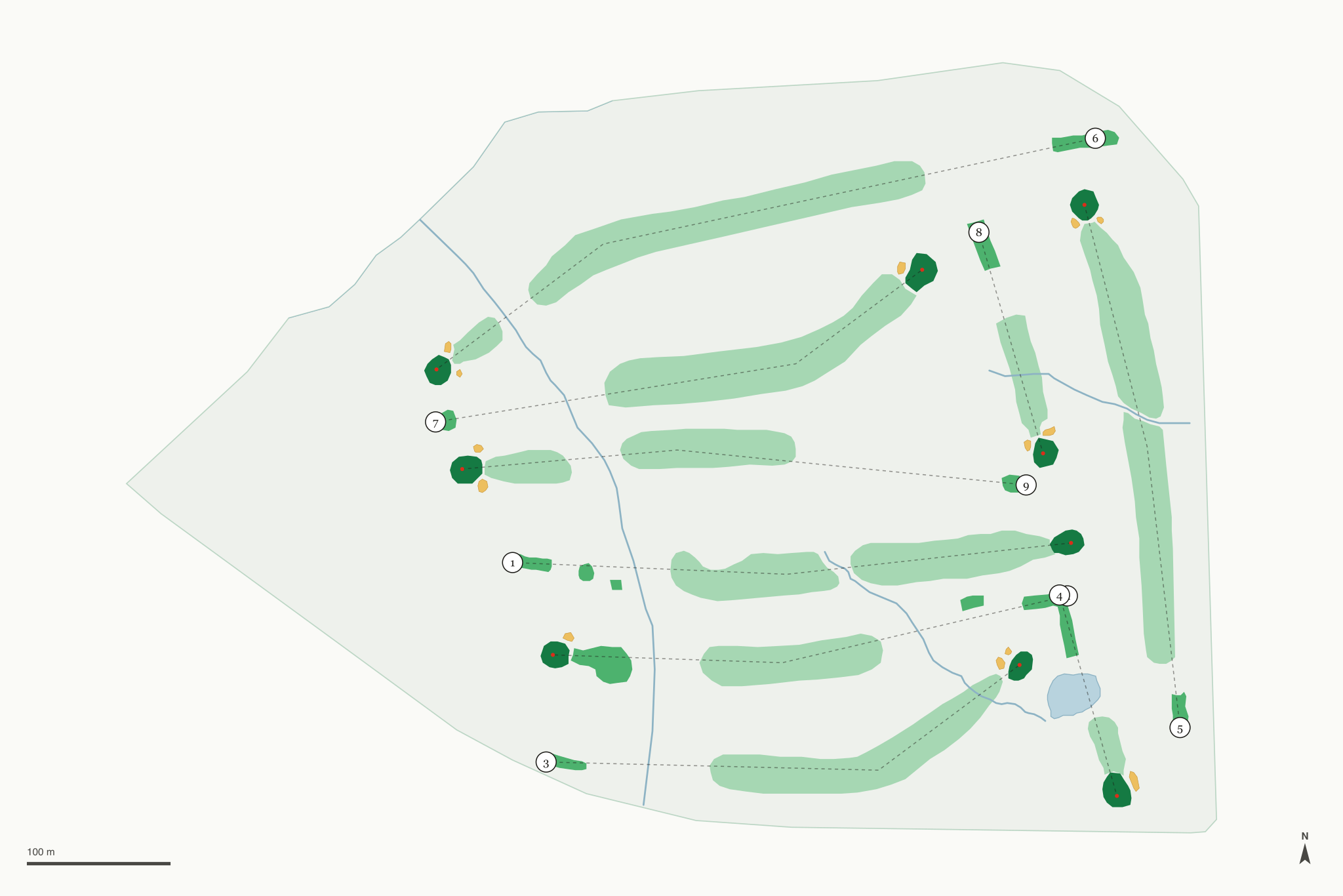 Map of The Oaks