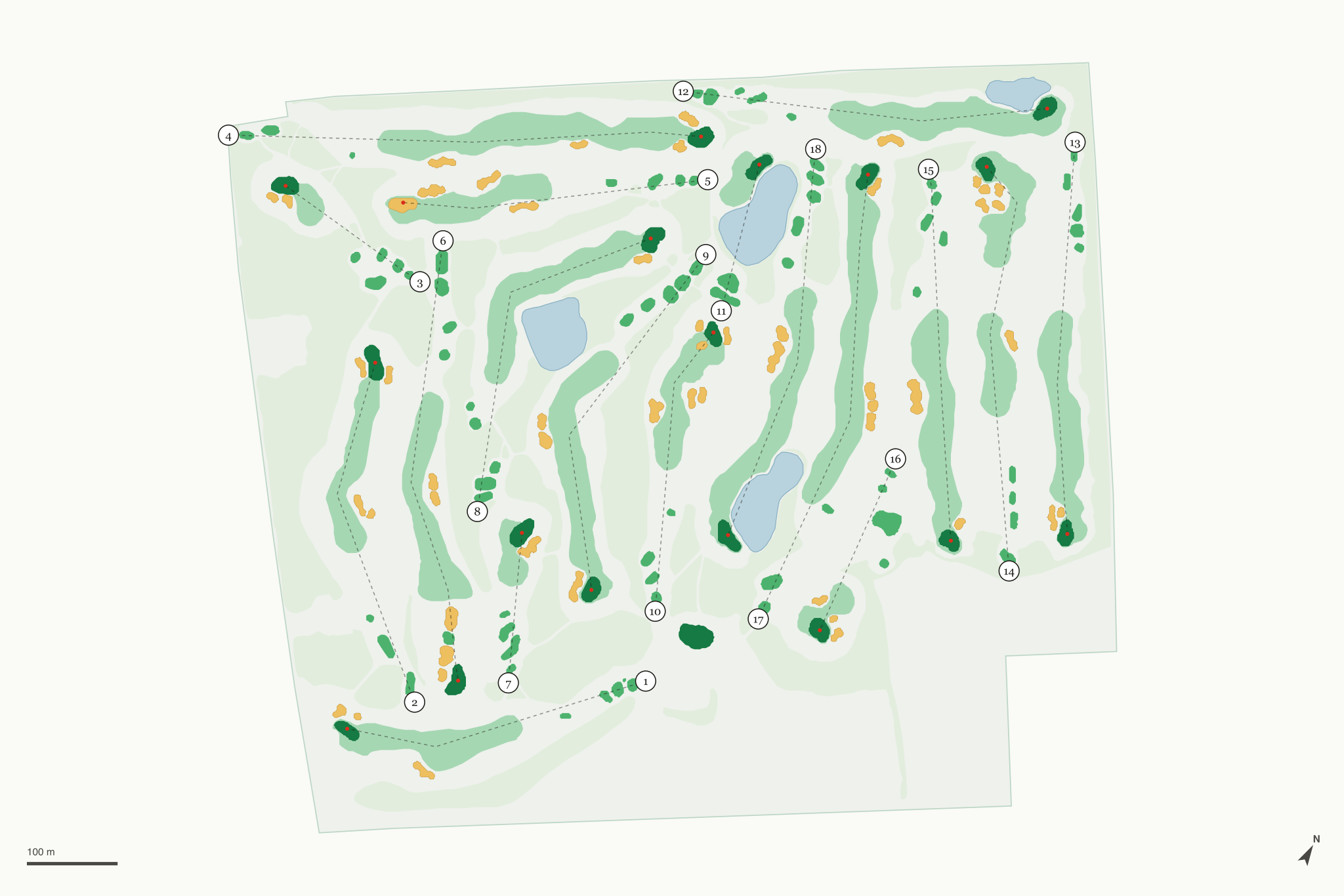 Map of Darby Creek Golf Course