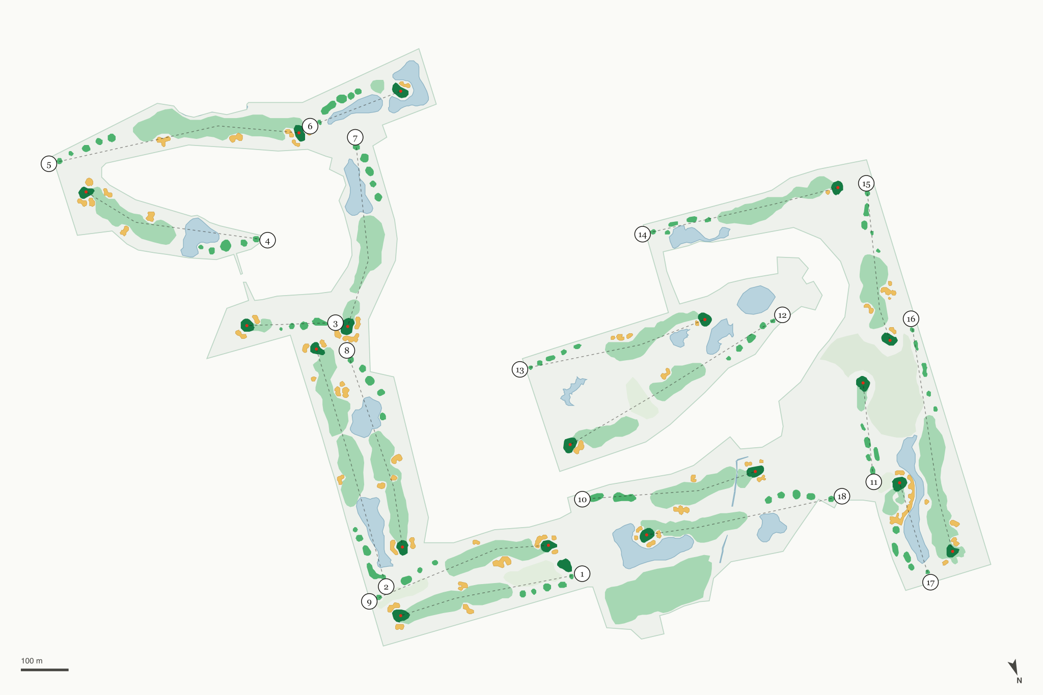 Map of Cumberland Trail Golf Club