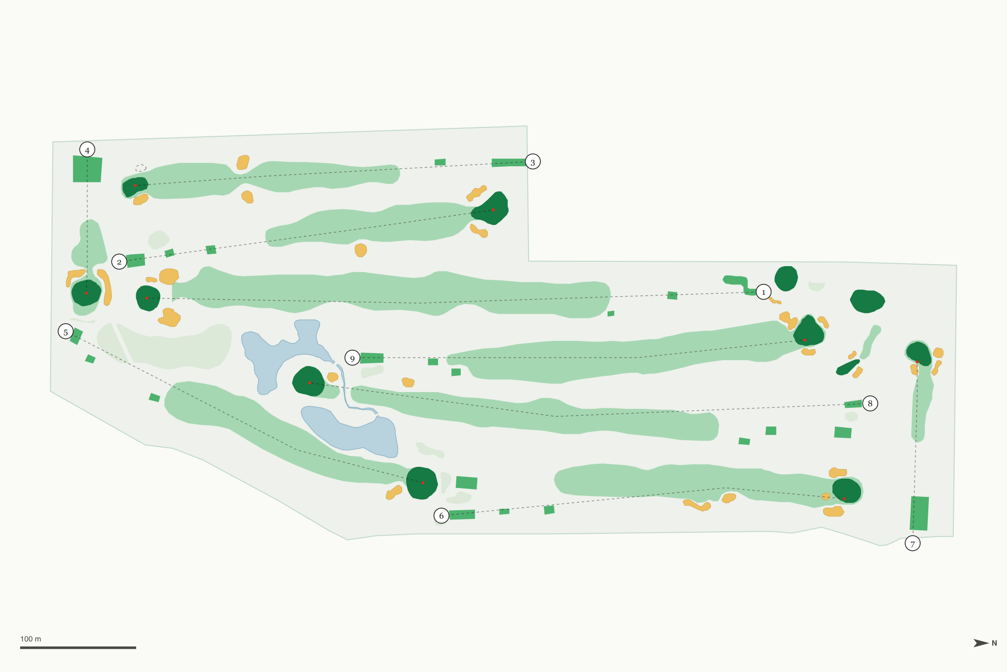 Map of Saginaw Country Club