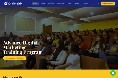 Screenshot of the Digihakk homepage