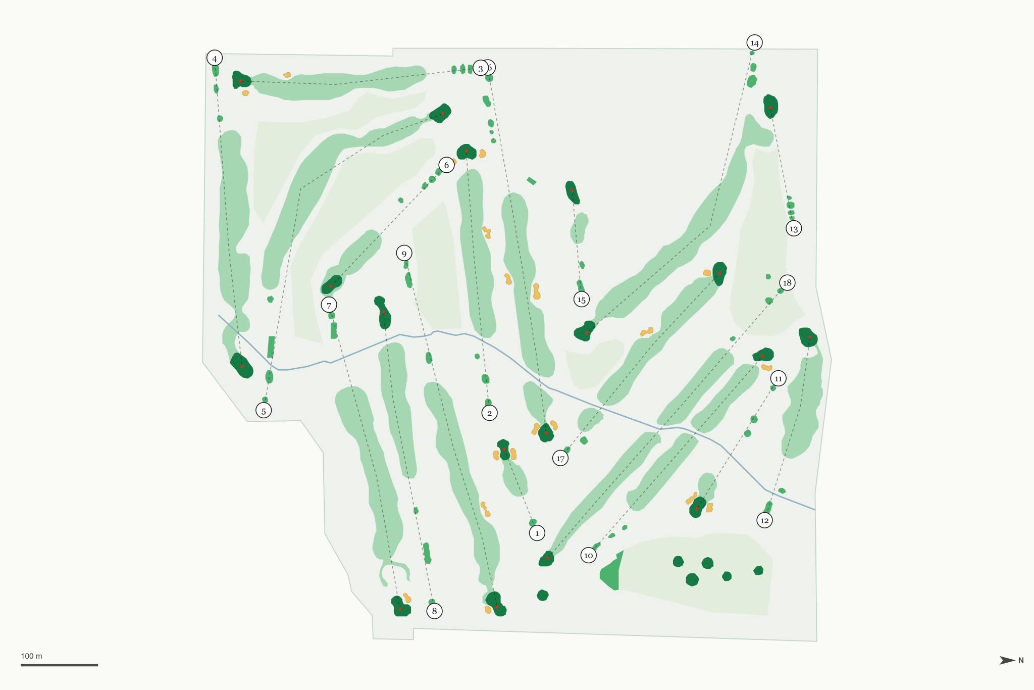 Map of Buffalo Golf Club