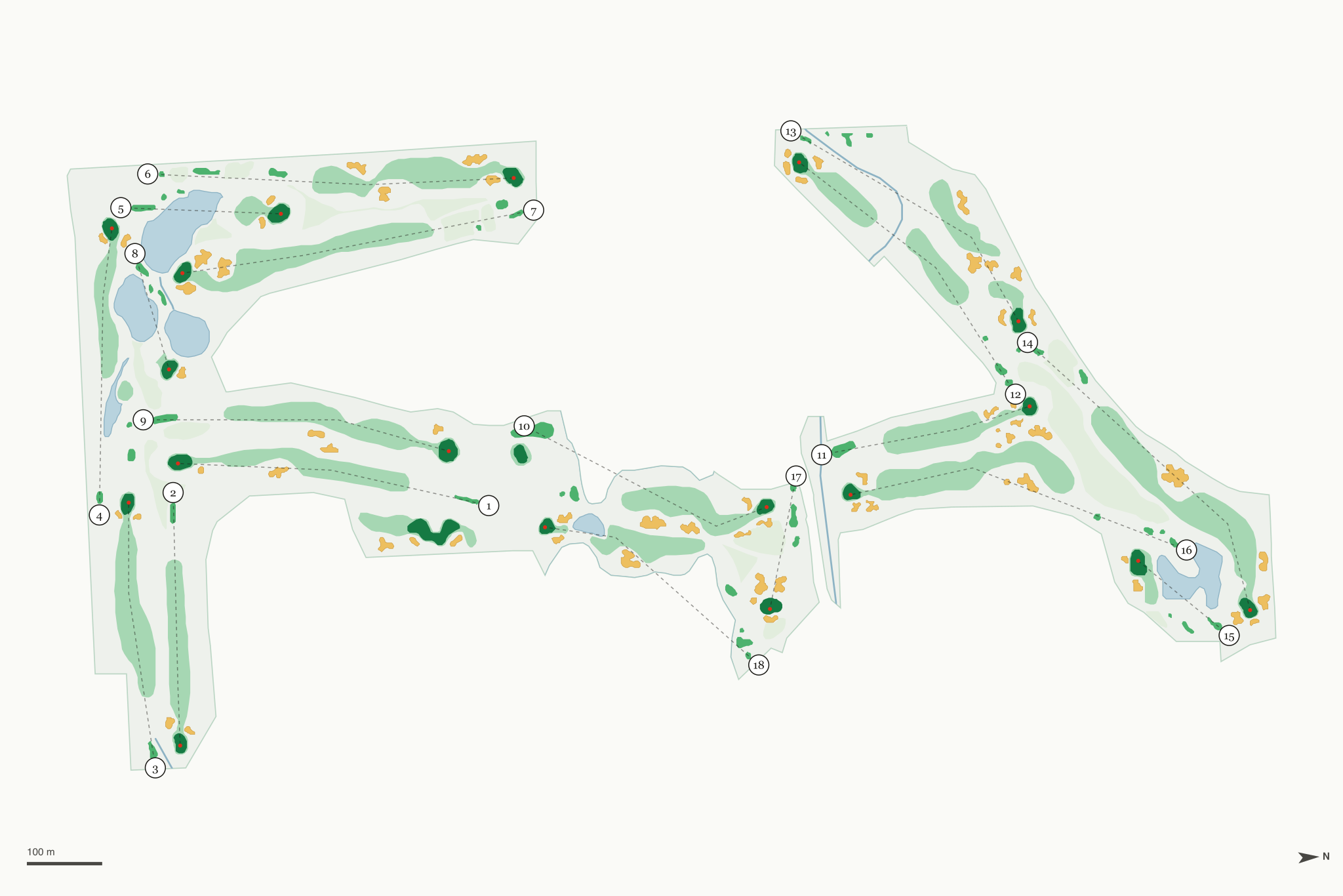 Map of Eagle Trace Golf Club