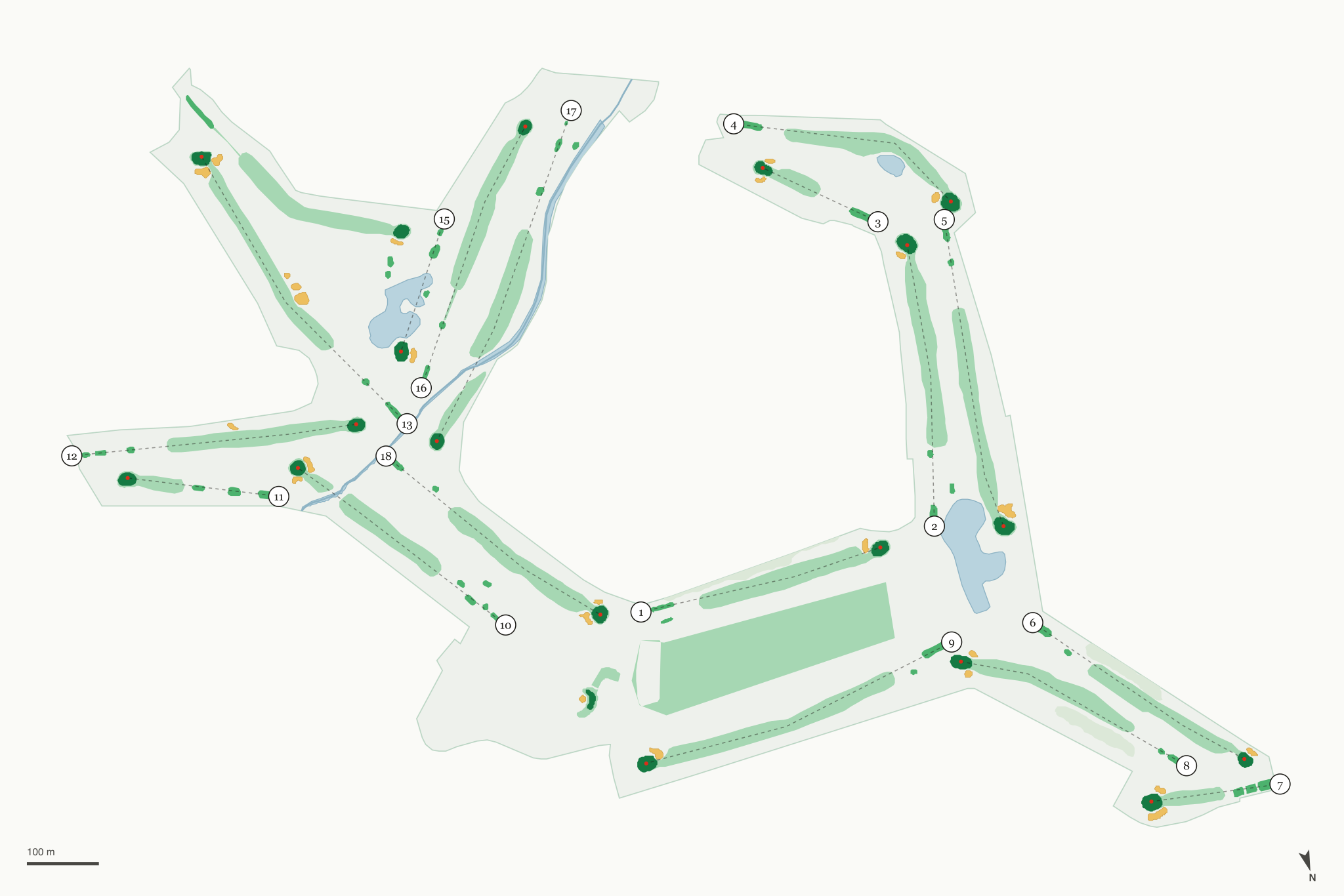 Map of Rock Creek Country Club