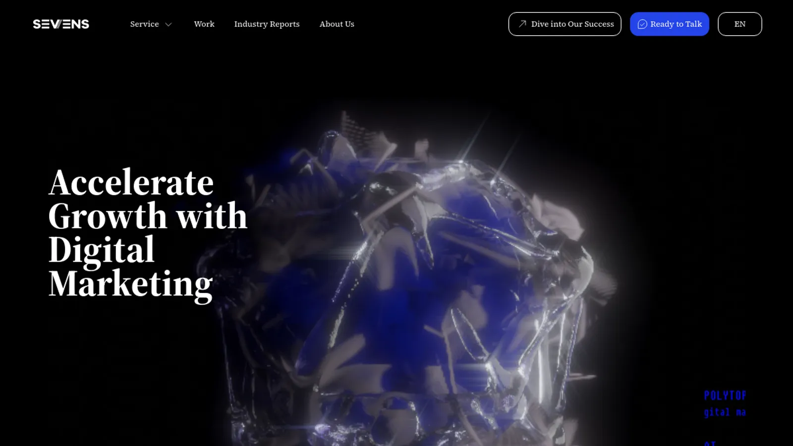 Screenshot of the The Sevens Marketing Consulting Limited homepage