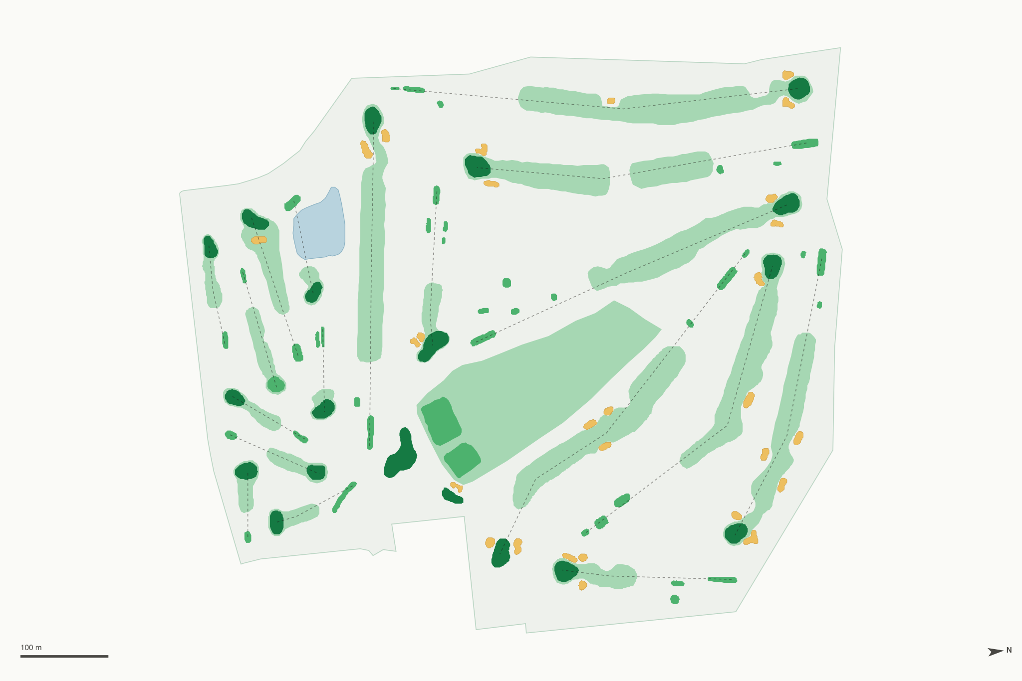 Map of Cherokee Ridge Golf Course
