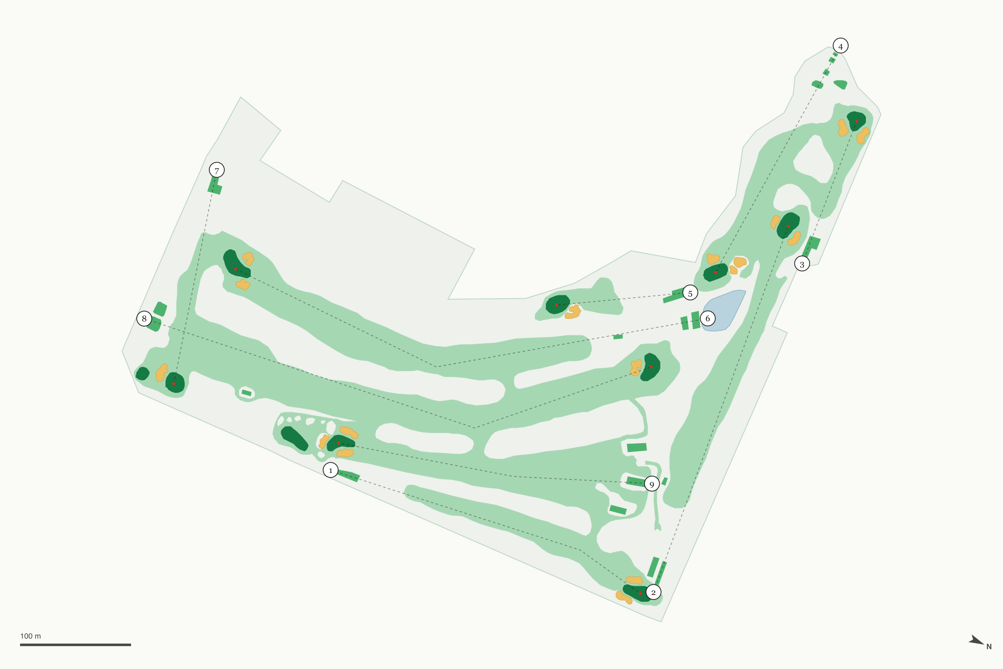 Map of The O'Donnell Golf Club