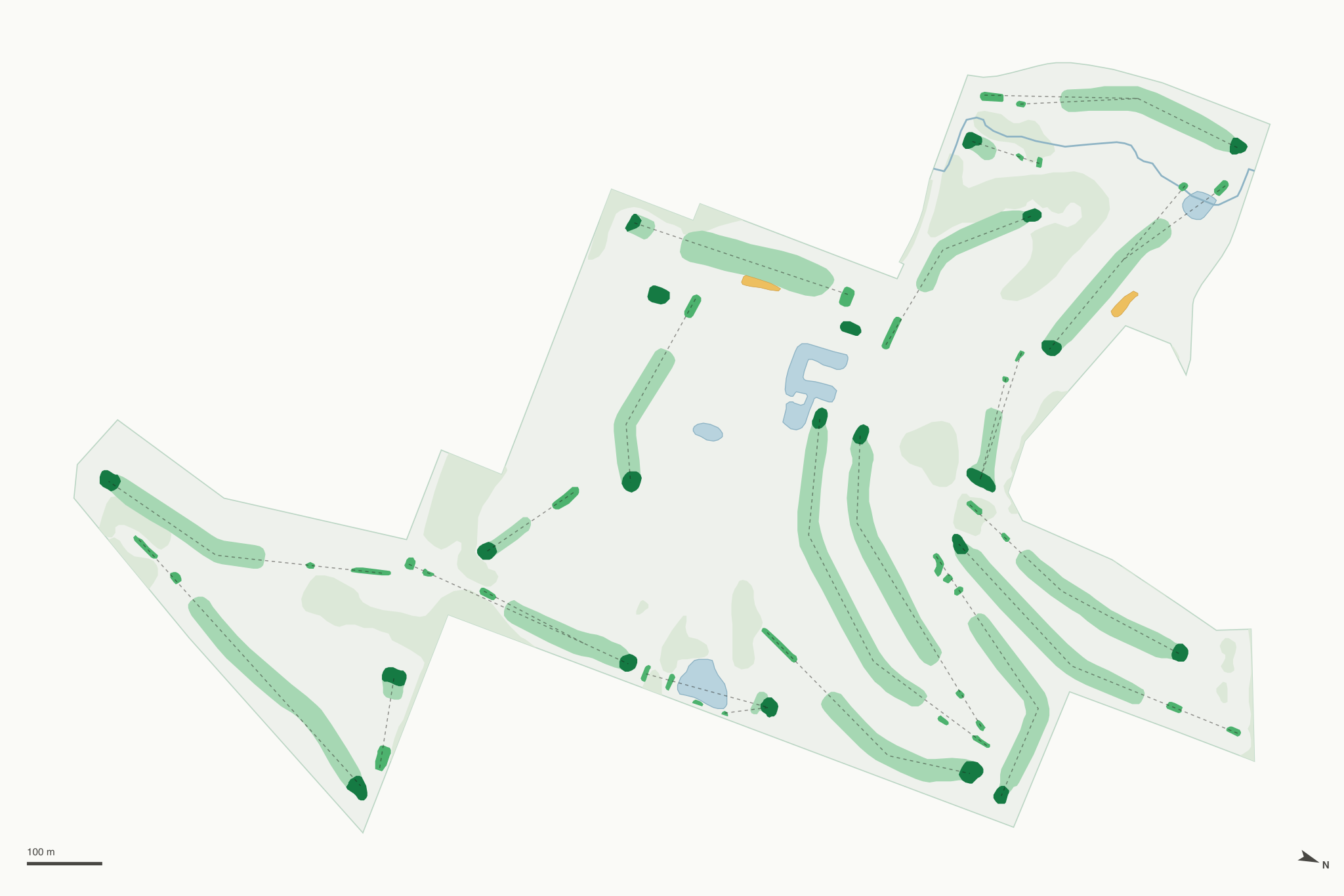 Map of St. Charles Golf Course