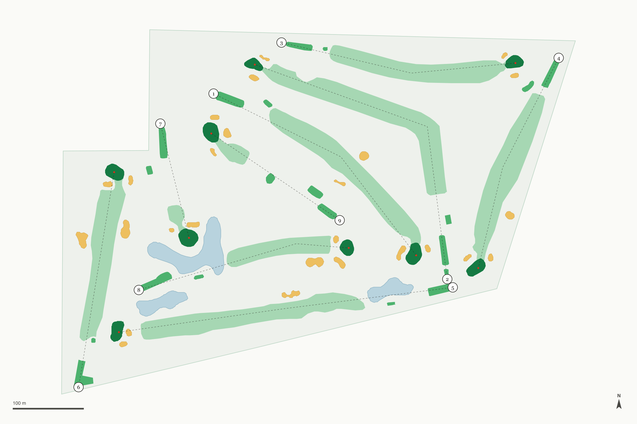 Map of McDonald Golf Course