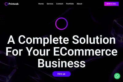 Screenshot of the Print Web homepage