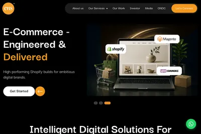 Screenshot of the ENS Enterprises Limited homepage