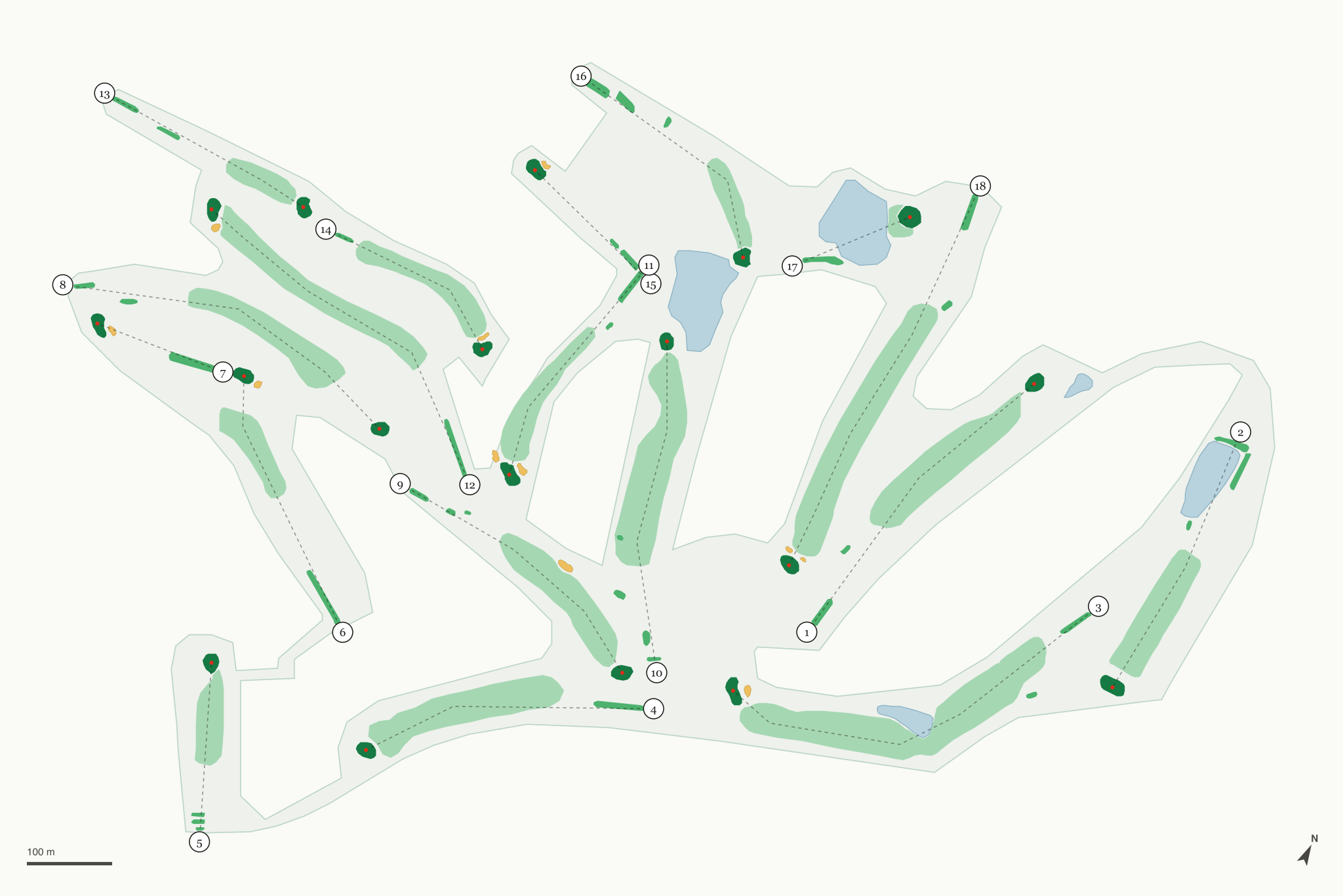Map of Indian Rock Golf Club