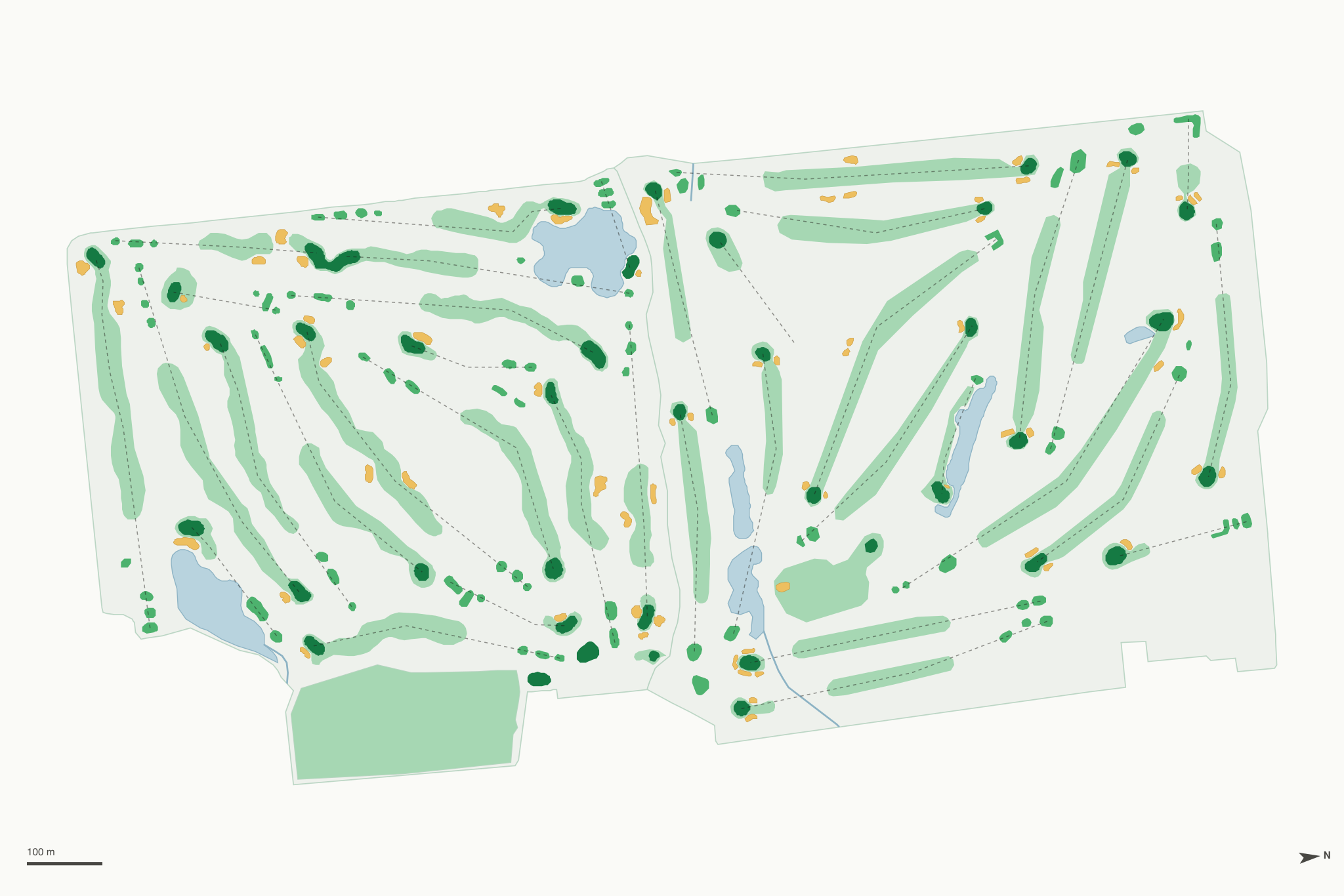 Map of Randolph Dell Urich Golf Course