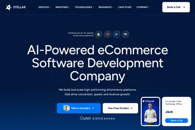 Screenshot of the VJ Soft OU homepage