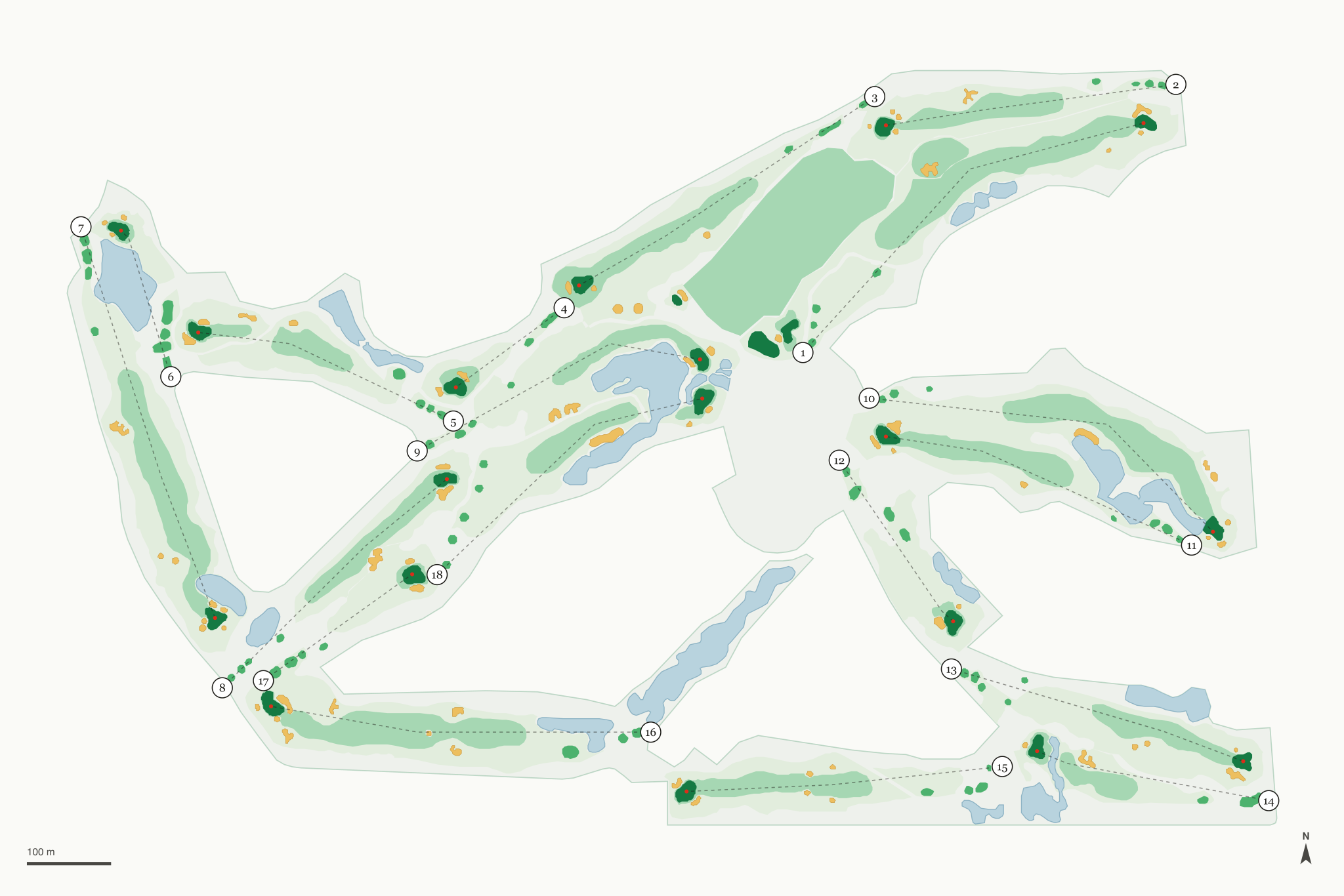 Map of Canyon Gate Country Club