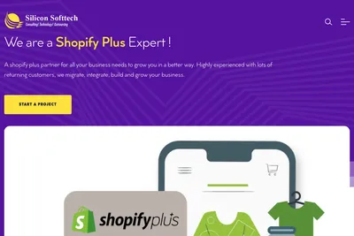 Screenshot of the Silicon Softtech homepage