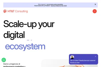 Screenshot of the Htt Consulting homepage