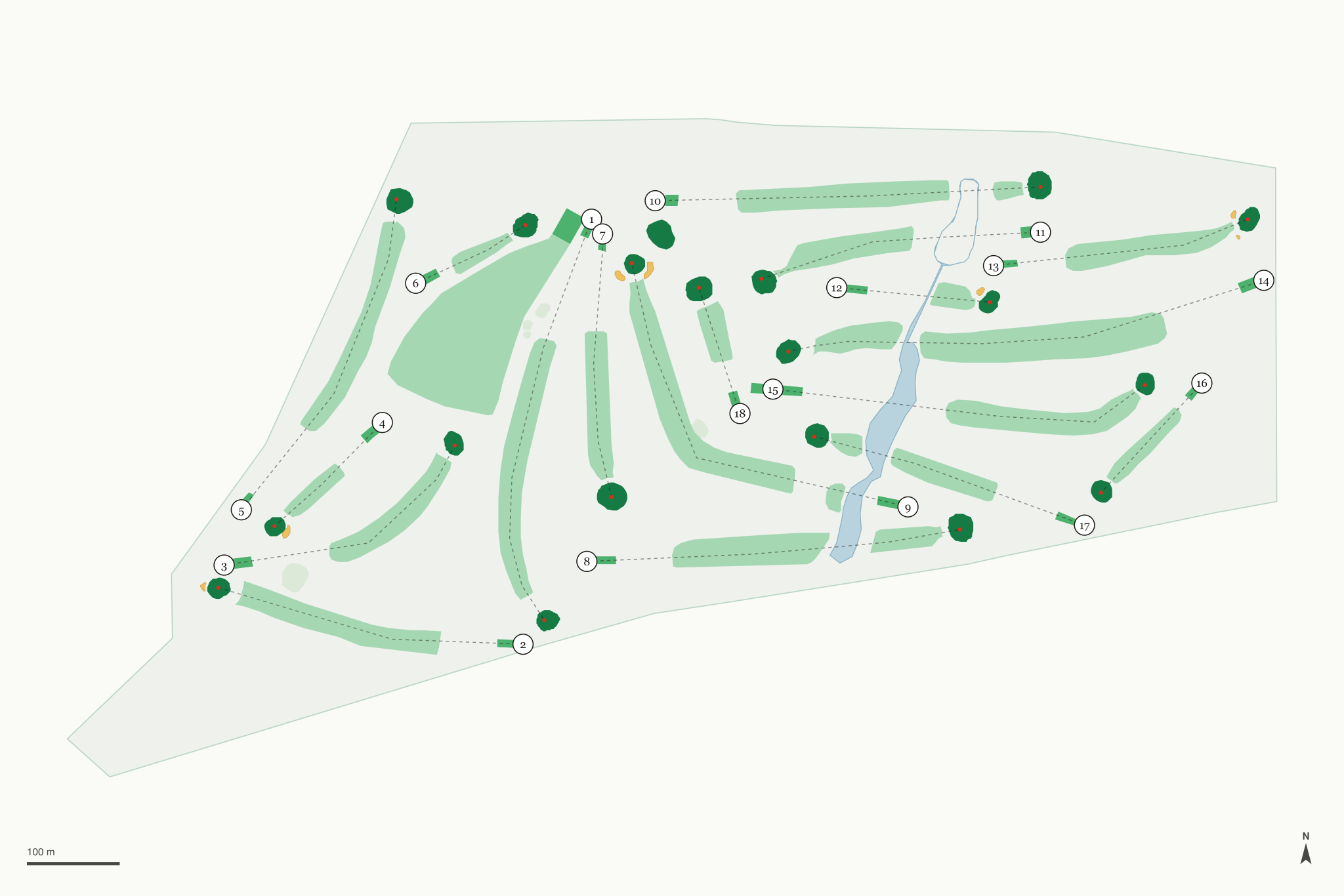 Map of Fairview Golf Course