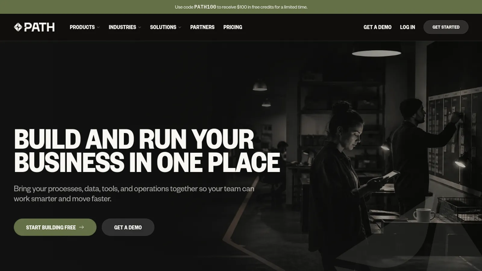 Screenshot of the Path Systems, Inc. homepage