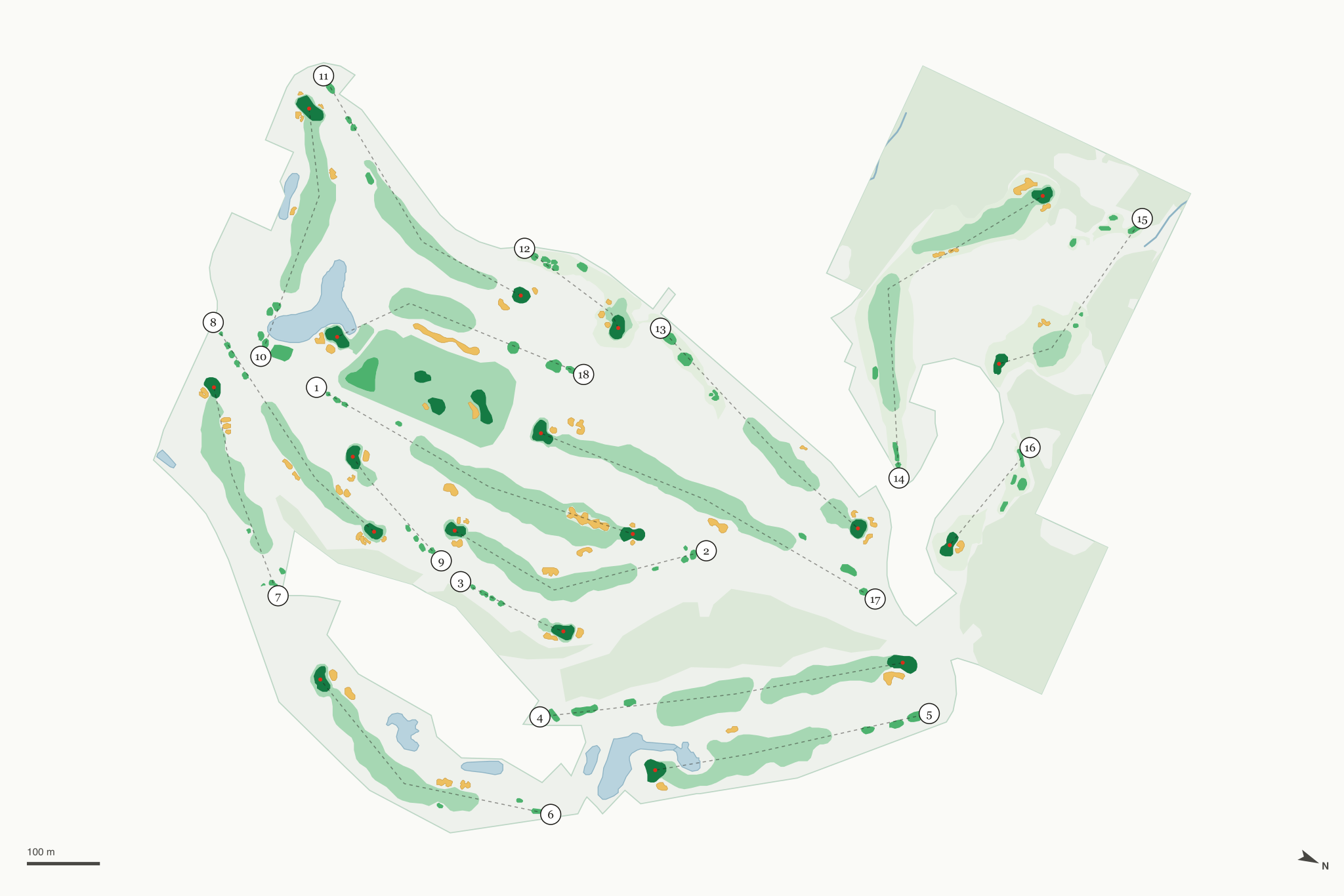 Map of The Crown Golf Club