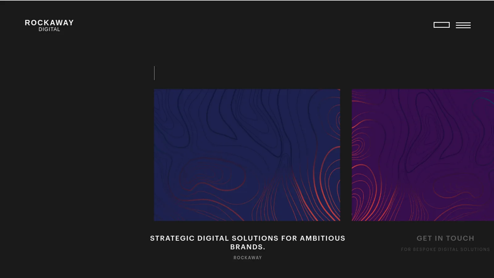 Screenshot of the Rockaway Digital homepage