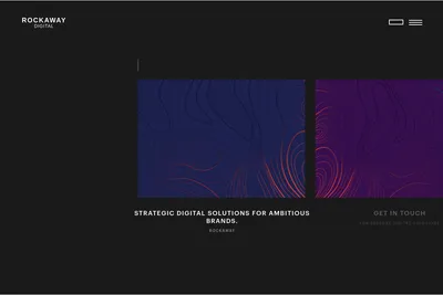 Screenshot of the Rockaway Digital homepage