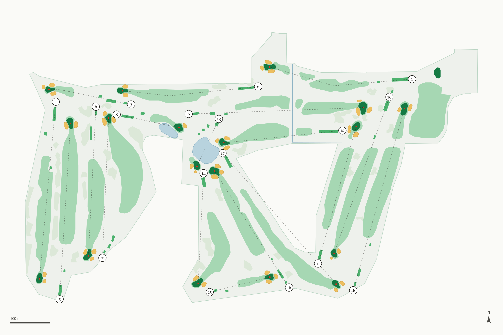 Map of San Marcos Golf Course