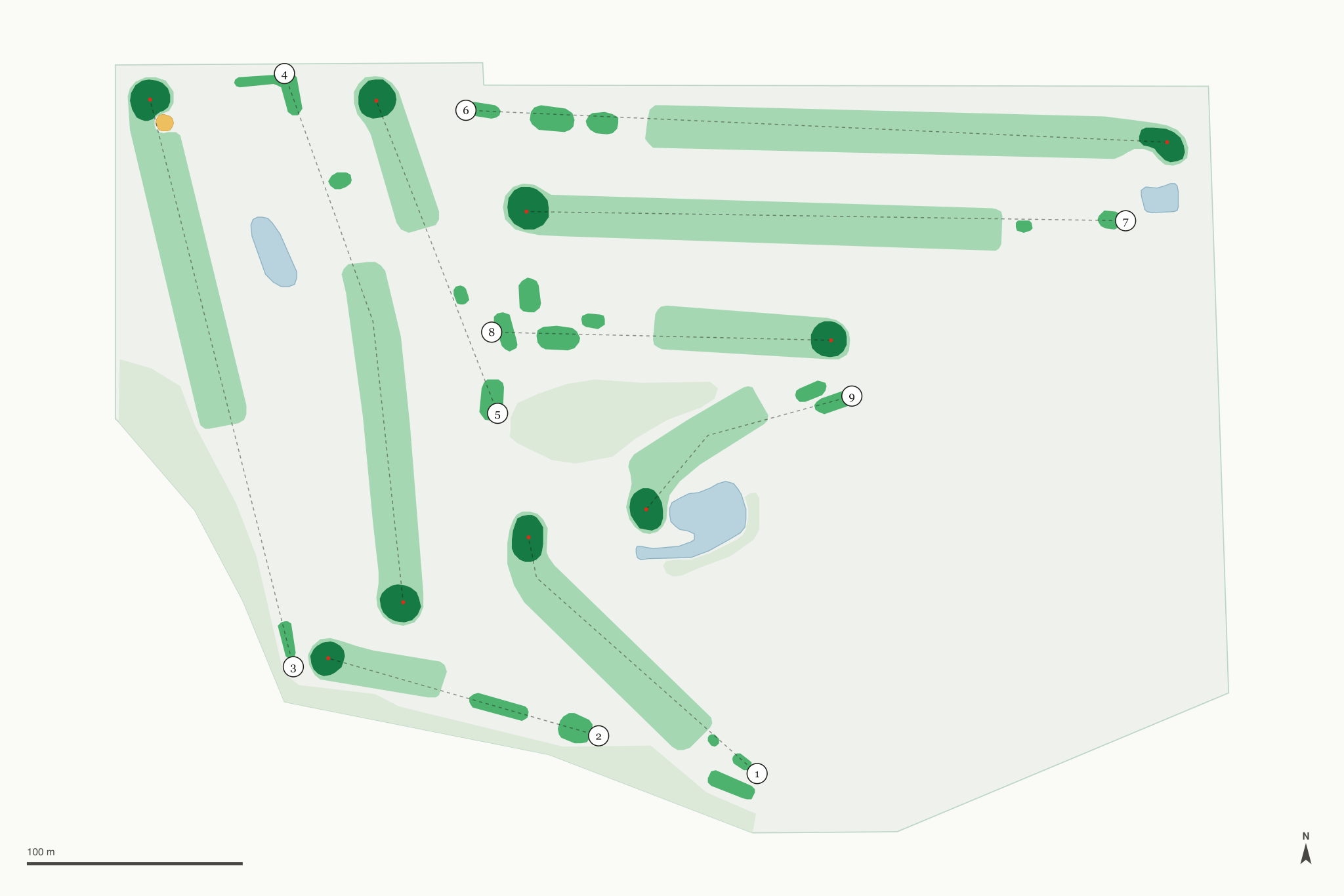 Map of Dallas Golf Club