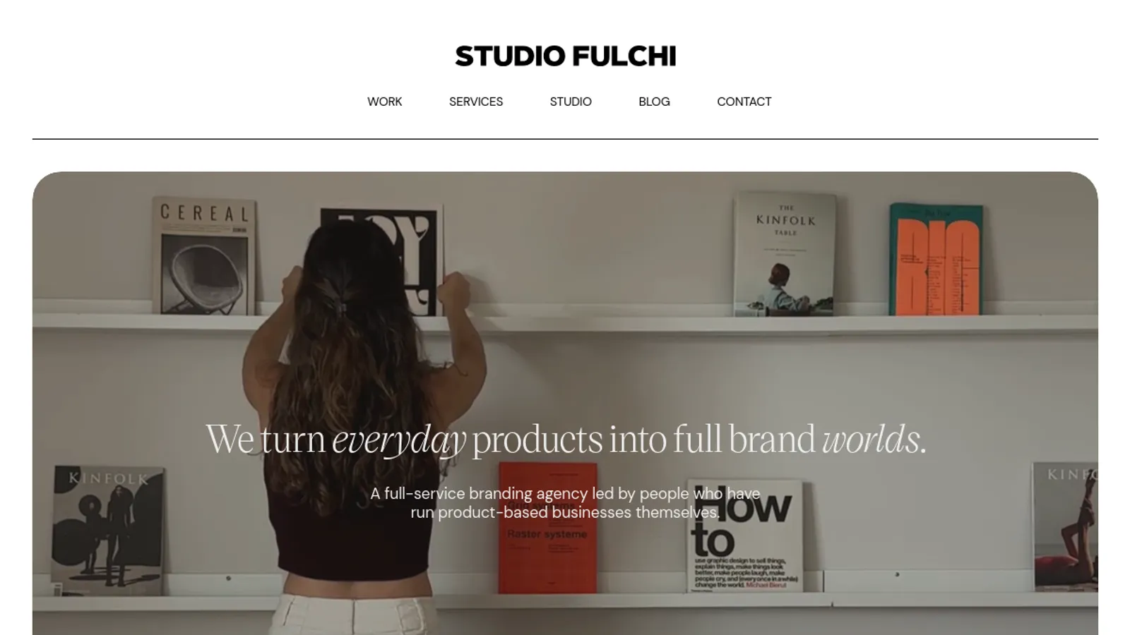 Screenshot of the Studio Fulchi homepage