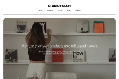 Screenshot of the Studio Fulchi homepage