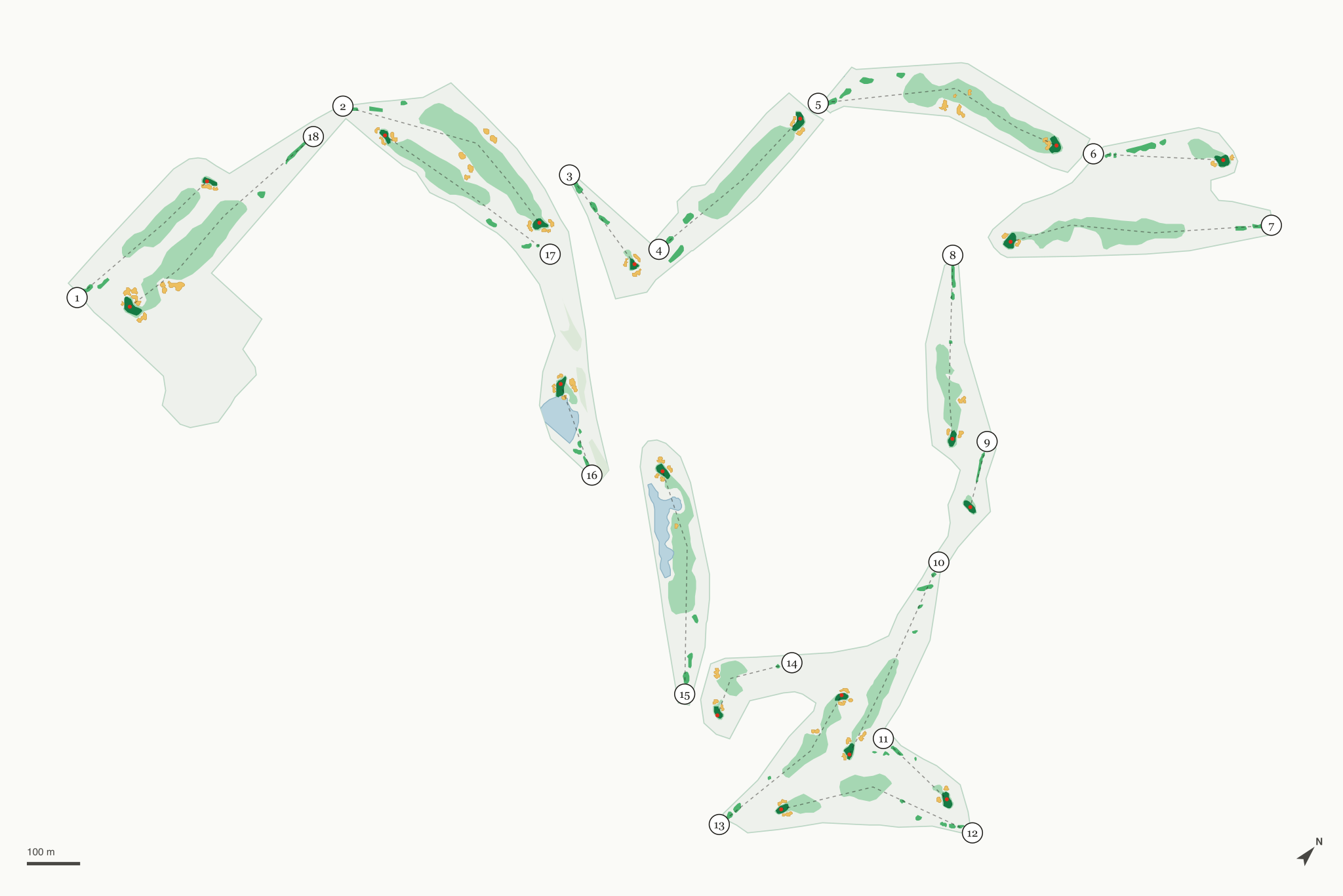 Map of Lookout Mountain Golf Club
